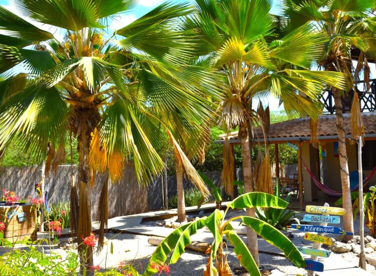 Apartment exterior with pam trees